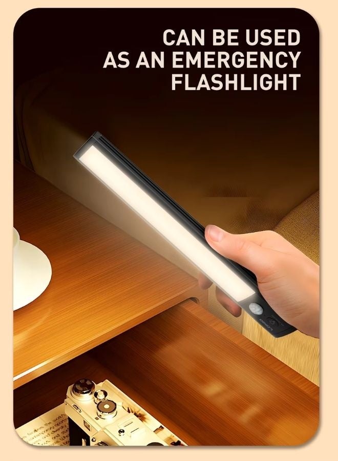 LDNIO ضوء LED قابل لإعادة الشحن مع مستشعر حركة بتصميم فائق النحافة وعالي الجودة للخزائن، والدواليب والسلالم، سهل التركيب المغناطيسي، موفر للطاقة، قابل لإعادة الشحن عبر USB، لاسلكي، آمن للأطفال والحيوانات الأليفة - Image 4